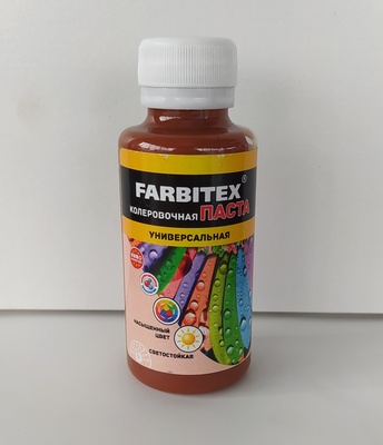 FARBITEX Паста колеровочная универсальная ореховый 0,1л