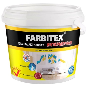 FARBITEX Краска акриловая интерьерная 3кг