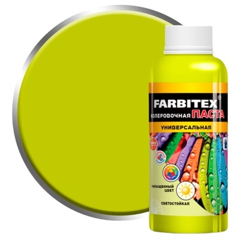 FARBITEX Паста колеровочная универсальная лимонный 0,1л