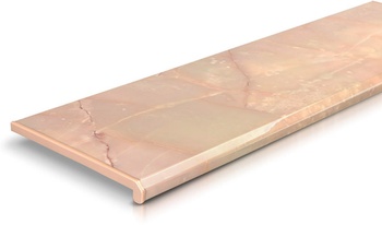 Подоконник «Данке», Onyx (розовый оникс), ширина 100 мм
