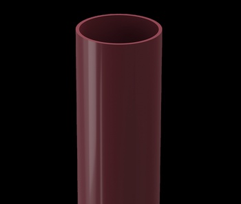 Труба водосточная DOCKE Standart D=80мм L=3000мм (Красный)