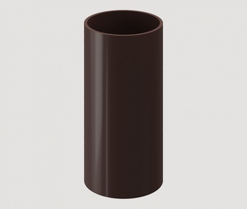 Труба водосточная DOCKE Standart D=80мм L=1000мм (Темно-коричневый)