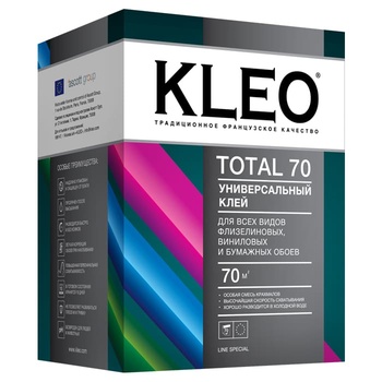 KLEO TOTAL 70 Универсальный клей для всех видов обоев сыпучий 500г
