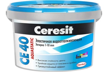 Ceresit Затирка CE №40 aquastatic Темный шоколад №60 2кг (шов 1-10мм)