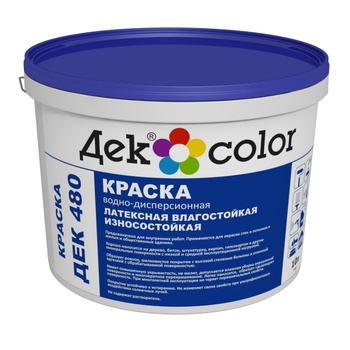 Декоратор ДЕКcolor ДЕК 480 Краска водно-дисперсионная Латексная (5л/8,1кг)