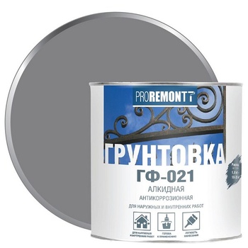 Грунт ГФ-021 PROREMONTT Лакра серый 1,8кг Л-С