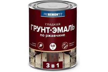 Грунт-эмаль 3 в 1 PROREMONTT  белая 0,8 кг