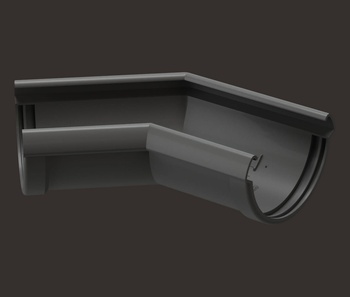 Элемент угловой 135° DOCKE Premium D=120мм (Графит)