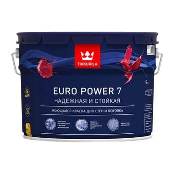 ТИККУРИЛА EURO POWER 7 Краска моющаяся база А 9л