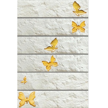 Brik Beige Butterfly Gold Декор 5,5*22 (в комплекте(уп) 6шт)