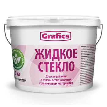 GRAFICS Клей Ж-С Жидкое стекло натриевое 7кг