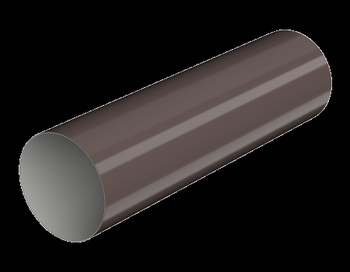ТН ПВХ Труба 125/82 водосточная коричневая 3м